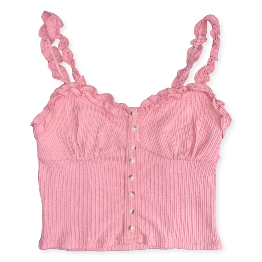Pastel Pink/Peach Cropped Cami
